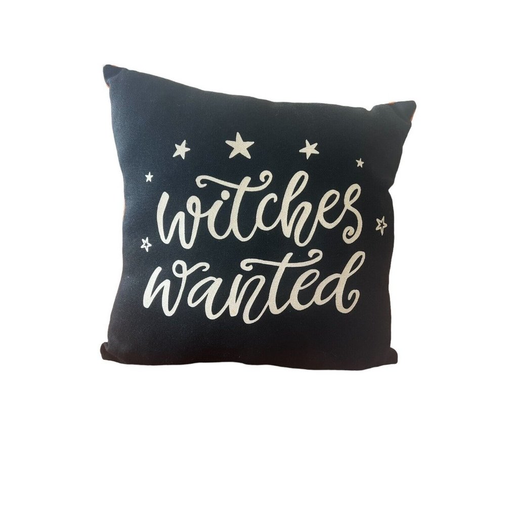 Glow in Dark Halloween Throw Pillow 12x12 - Picture 2 of 2
